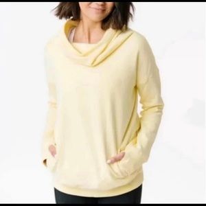 Zyia small oh so soft hoodie yellow